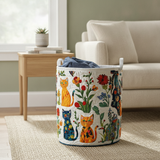 Snuggle Cats Laundry Basket