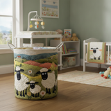 Cozy Sheep Laundry Basket