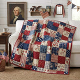Americana Patchwork Blanket