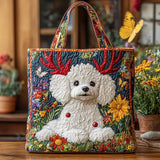 Antler Meadow Pup Tote Bag