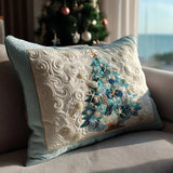 Padded Cushion Cover - Aquatic Festive Shine