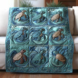 Aqua Swirl Blanket