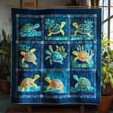 Aquatic Dream Art Quilt Hanging