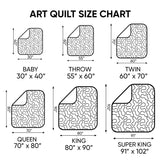 Ancient Roar Art Quilt Hanging