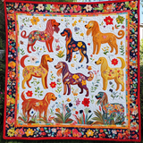 Artistic Golden Retriever Blanket