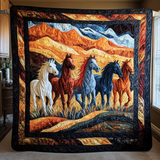 Artistic Running Horse Blanket