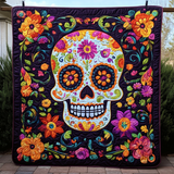Artistic Sugar Skull Blanket