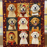 Autumn Retriever Charms Blanket