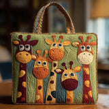 Giraffe Tower Padded Tote Bag