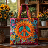 Boho Sun Peace Tote Bag