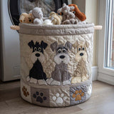 Cartoon Schnauzer Laundry Basket
