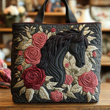 Crimson Rose Stallion Tote Bag