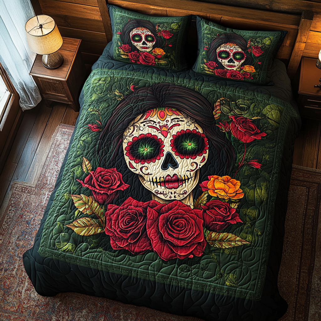 Artistic Skull 3-Piece Bedding Set