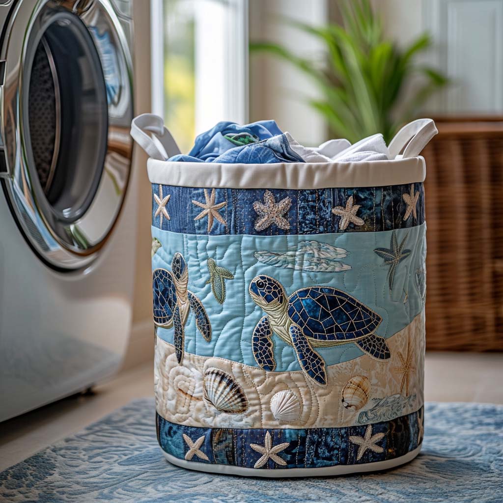 Sea Turtle Laundry Basket NCU0QN030