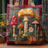 Ruby Stem Mushroom Garden Tote Bag