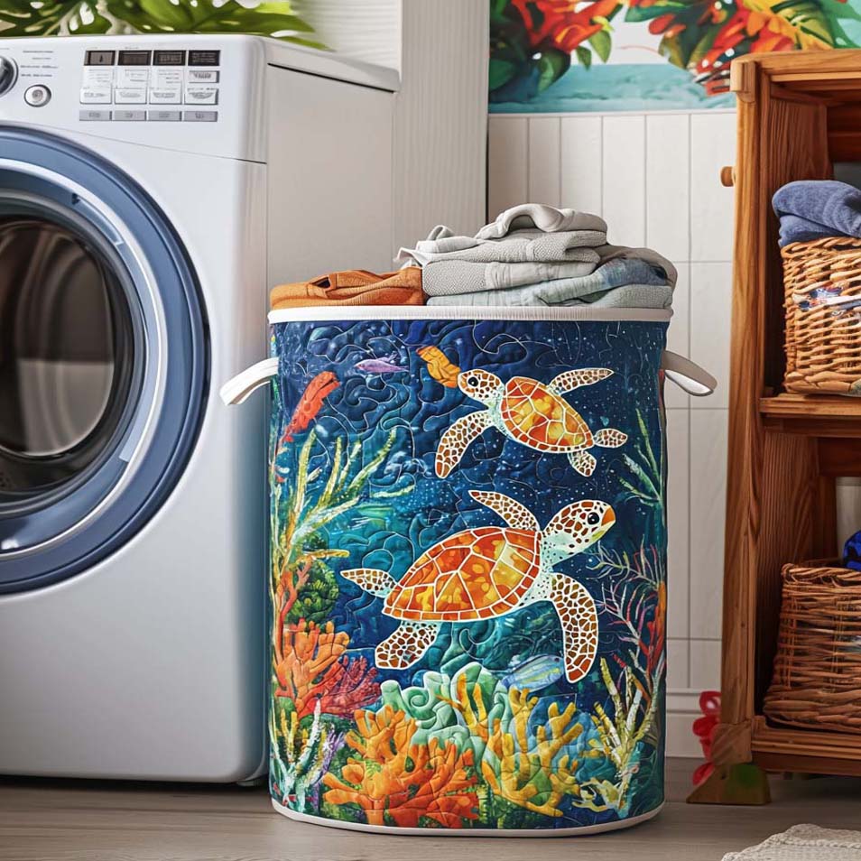 Sea Turtle Laundry Basket NCU0QN030
