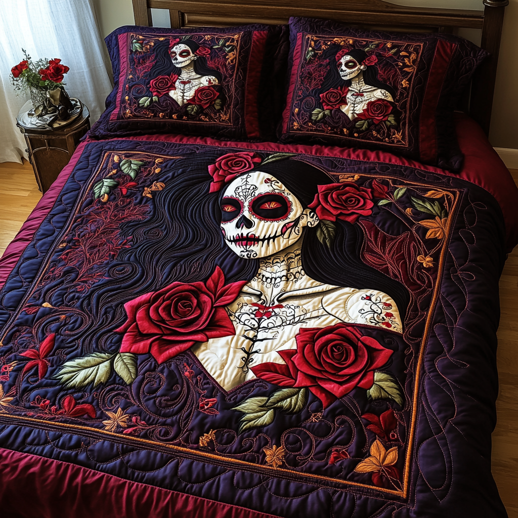Artistic Skull 3-Piece Bedding Set