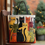 Snuggle Whiskers Tote Bag
