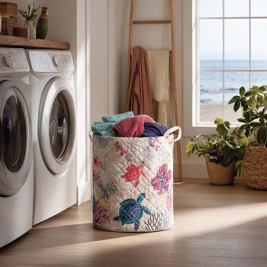 Sea Turtle Laundry Basket NCU0QN030