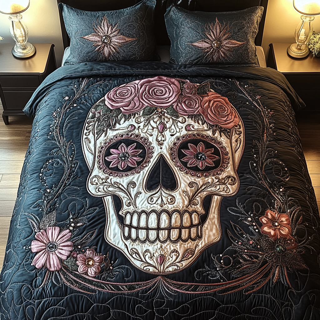 Artistic Skull 3-Piece Bedding Set