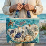 Artisan Turtle Embrace Tote Bag